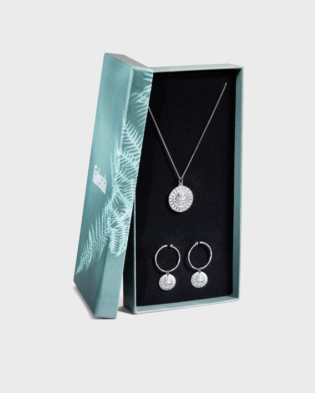 Amulet Sun Lion gift set silver