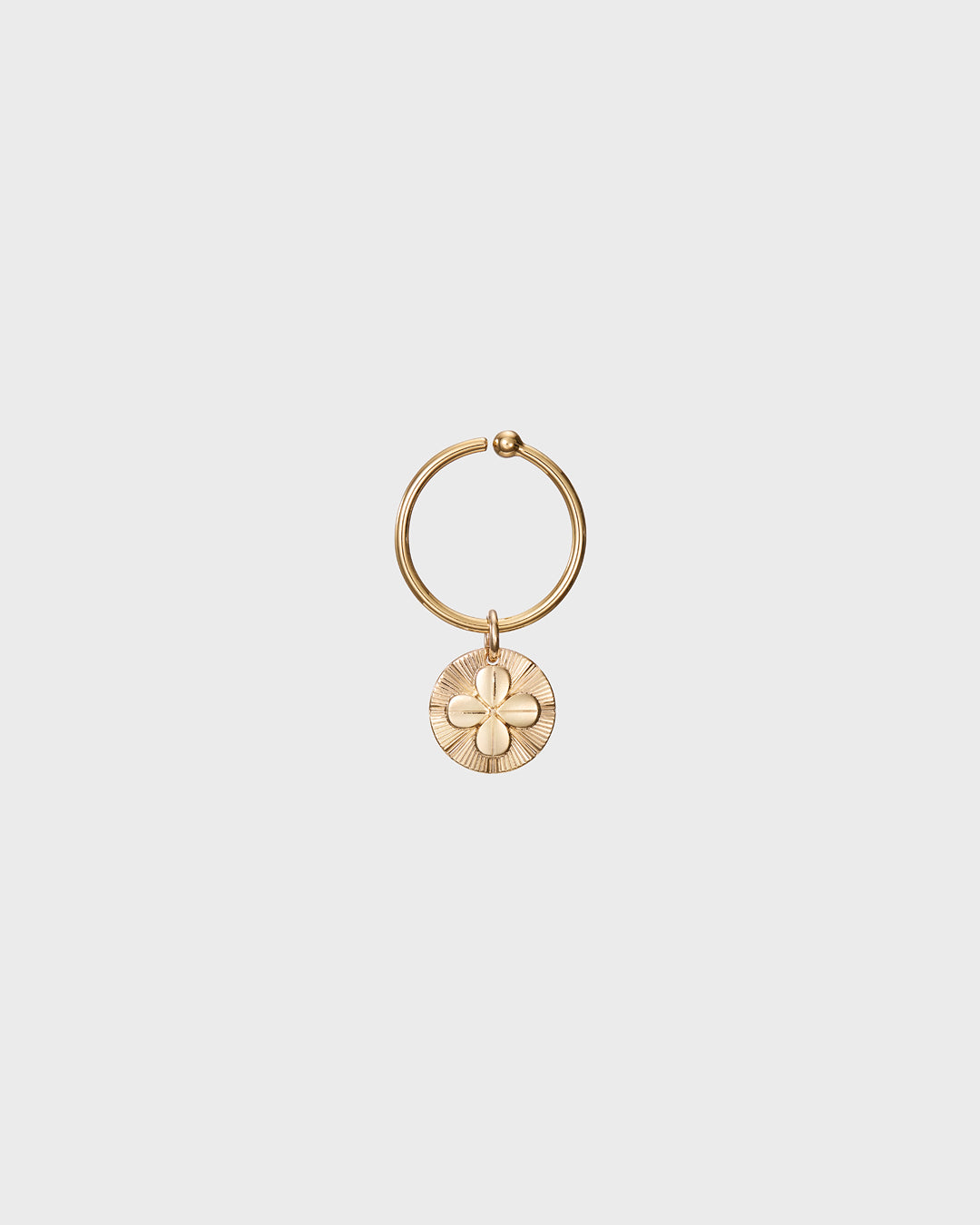 Amulet charm Four-leaf Clover bronze