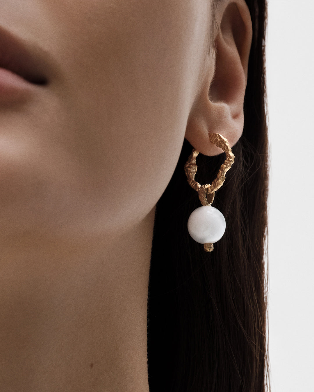 Itu ガラスパールピアス