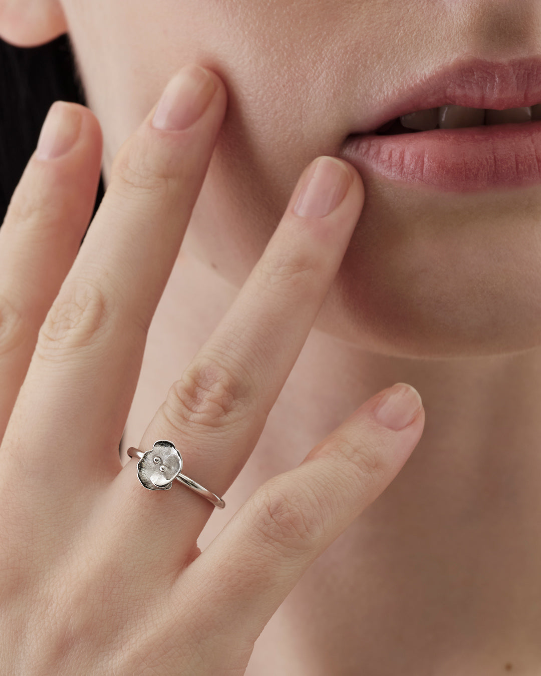 Midsummer Night Rose ホワイトゴールドリング