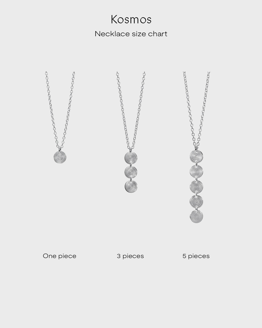 Kosmos ペンダント 3ピース
