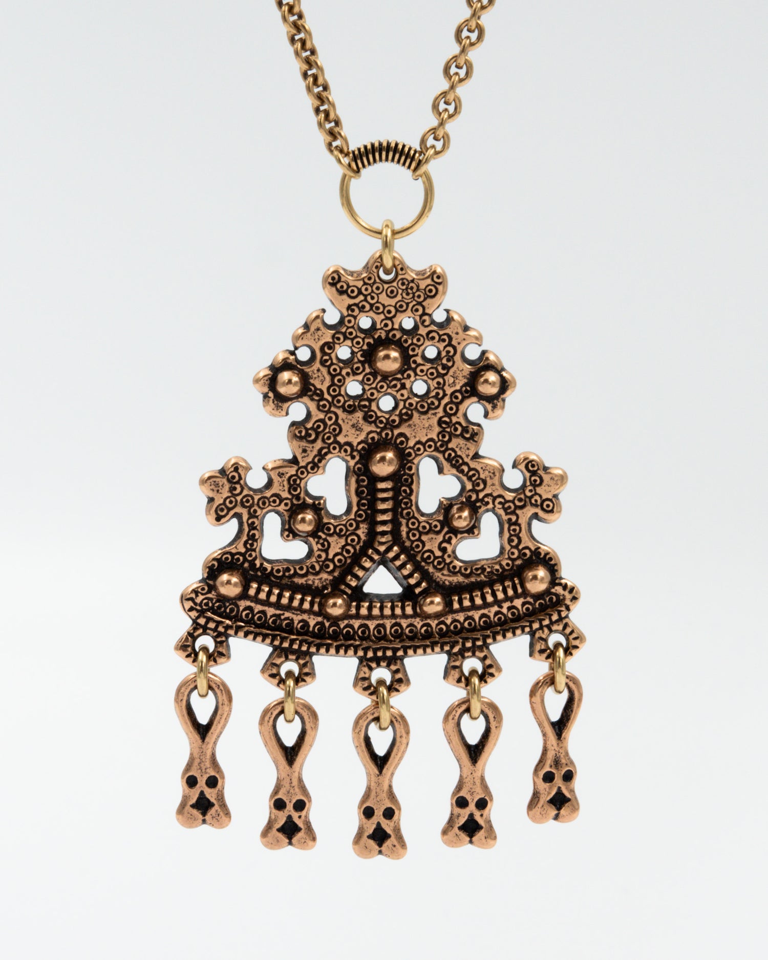 Preloved Karkku ペンダント 70cm ブロンズ