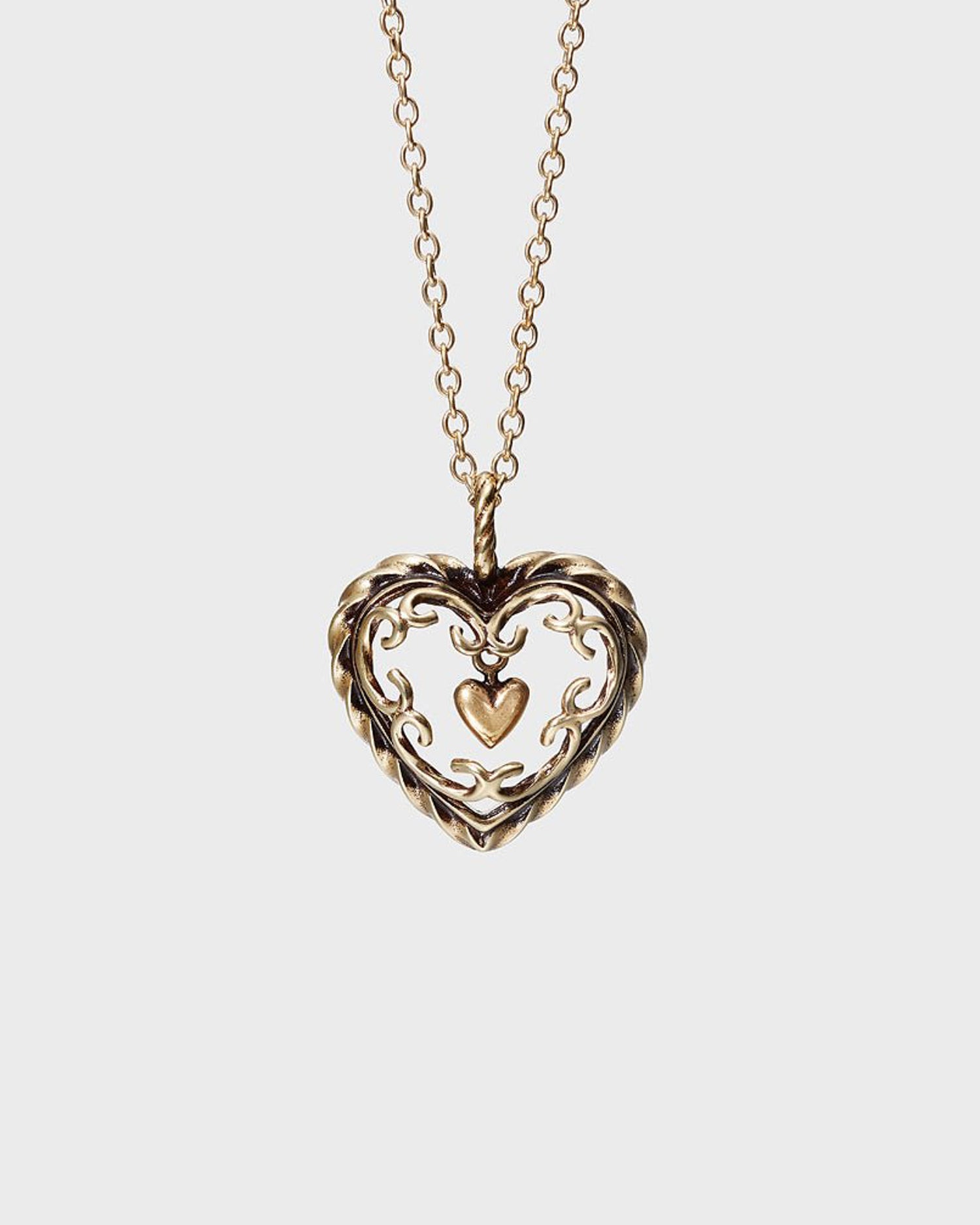 Preloved Talon sydän ペンダント ラージ ブロンズ