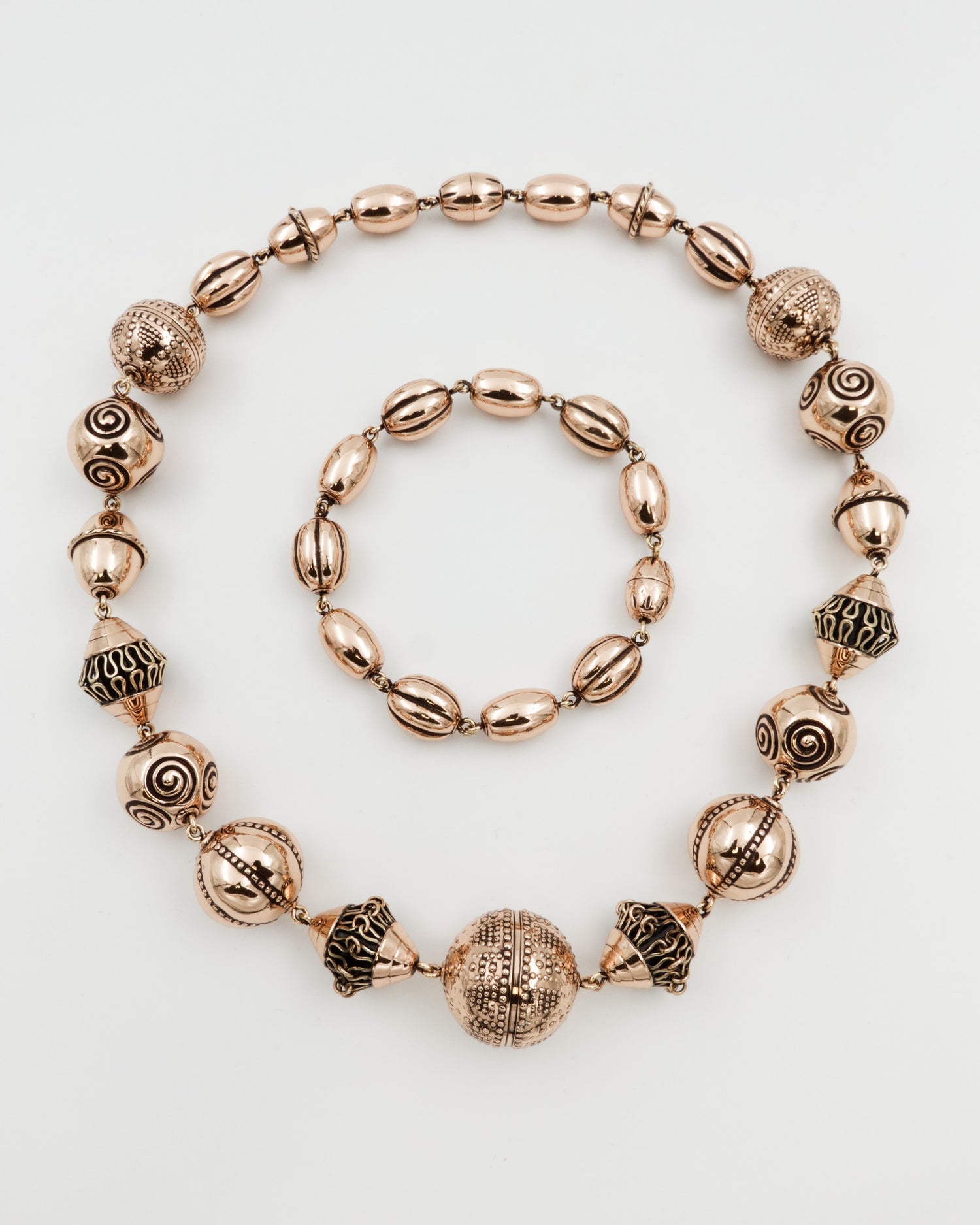 Preloved Halikko necklace 70 cm bronze