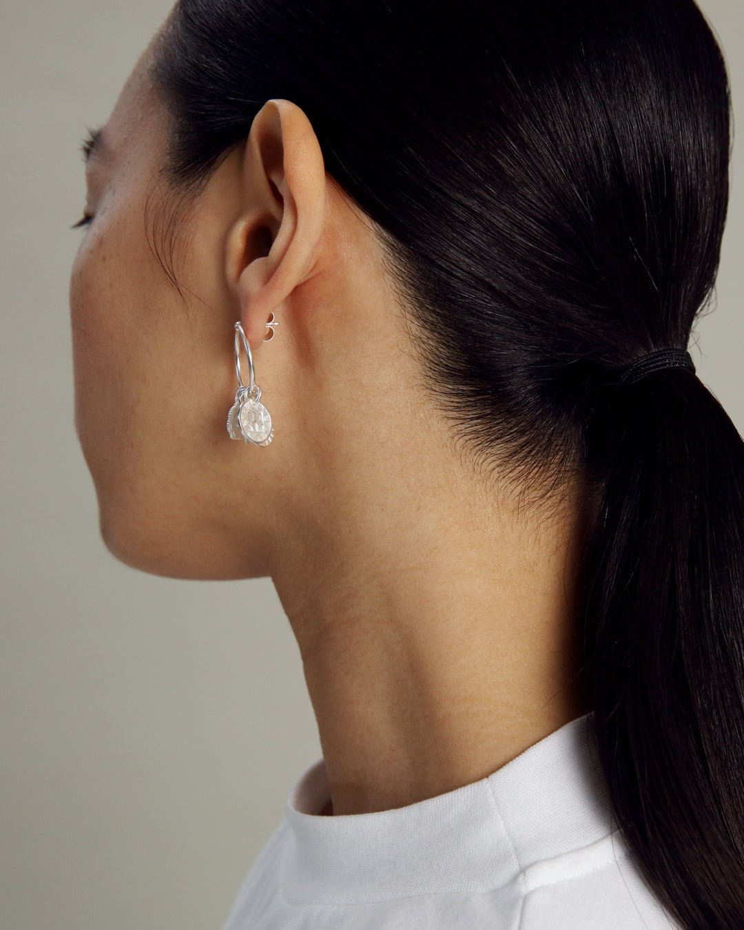 Amuletti シルバーフープピアス