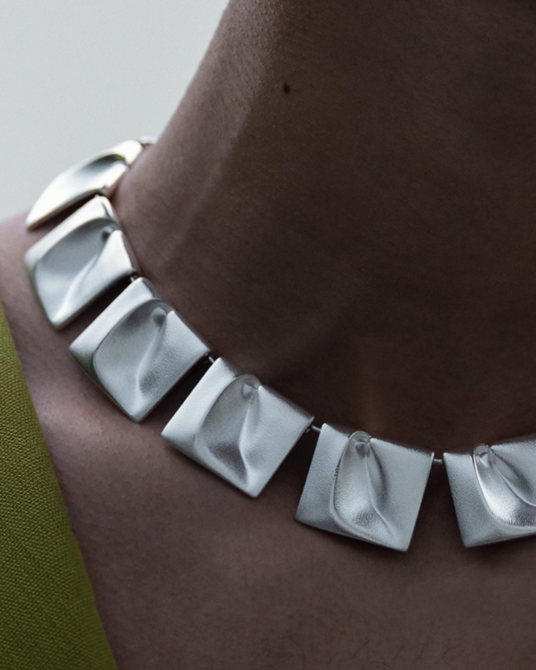 Planetoid Valleys Necklace Silver