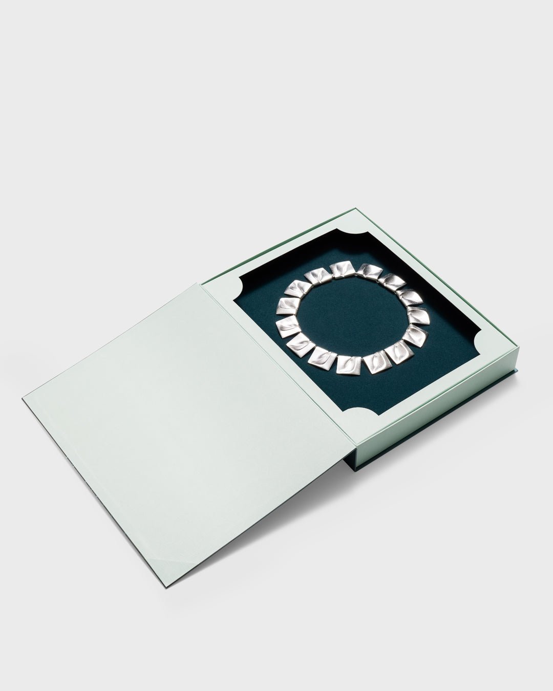 Planetoid Valleys Necklace Silver