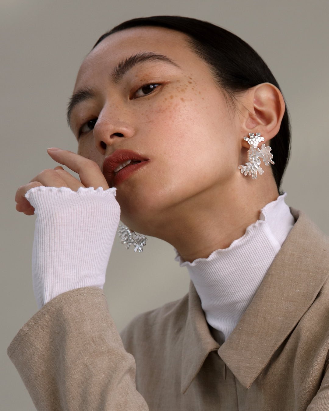 Tundra Earrings Silver