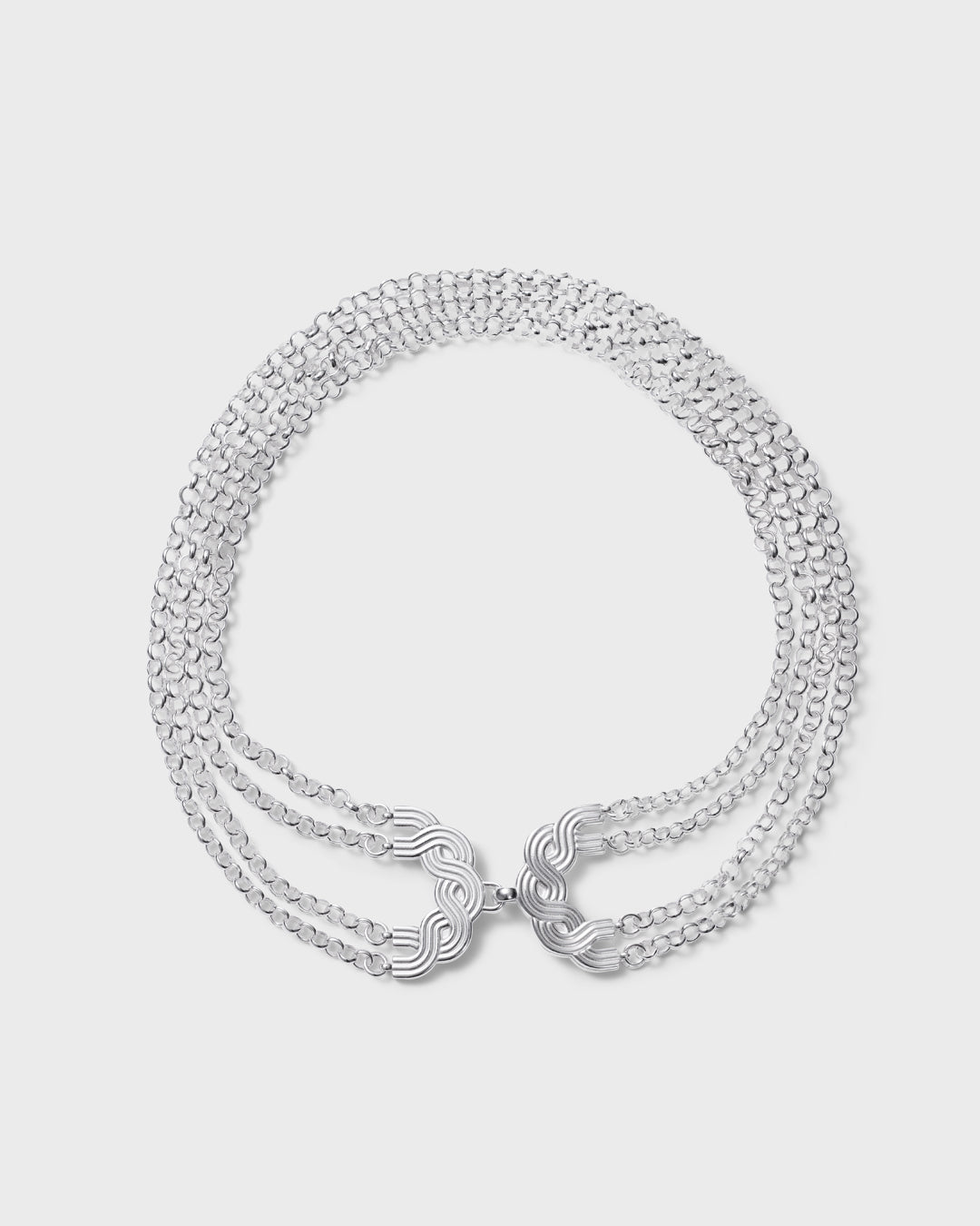 Louhetar-kaulakoru hopea 40,5 cm