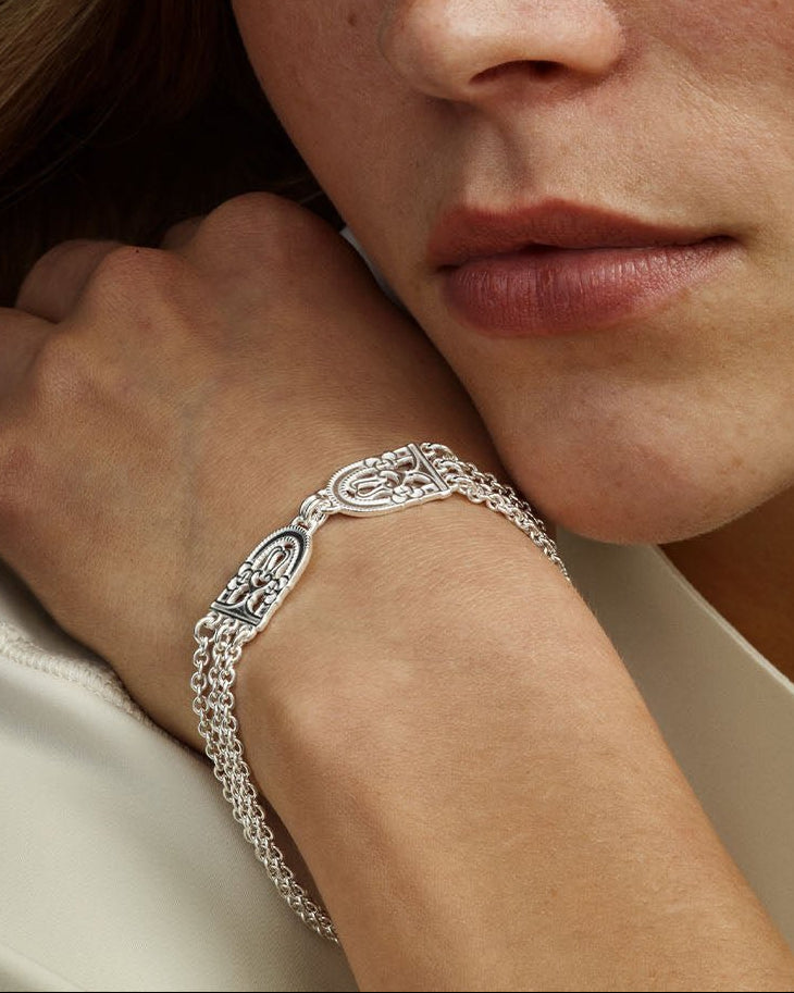 Birds of Paradise Bracelet Silver