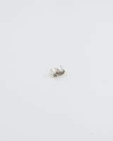Earring background stud silver 1 pc