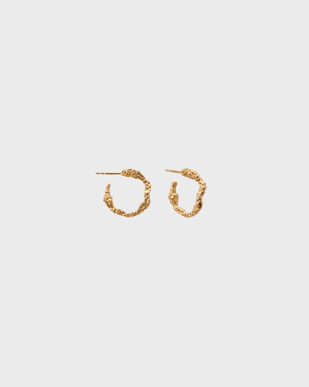 Itu earrings hoop silver gold-plated