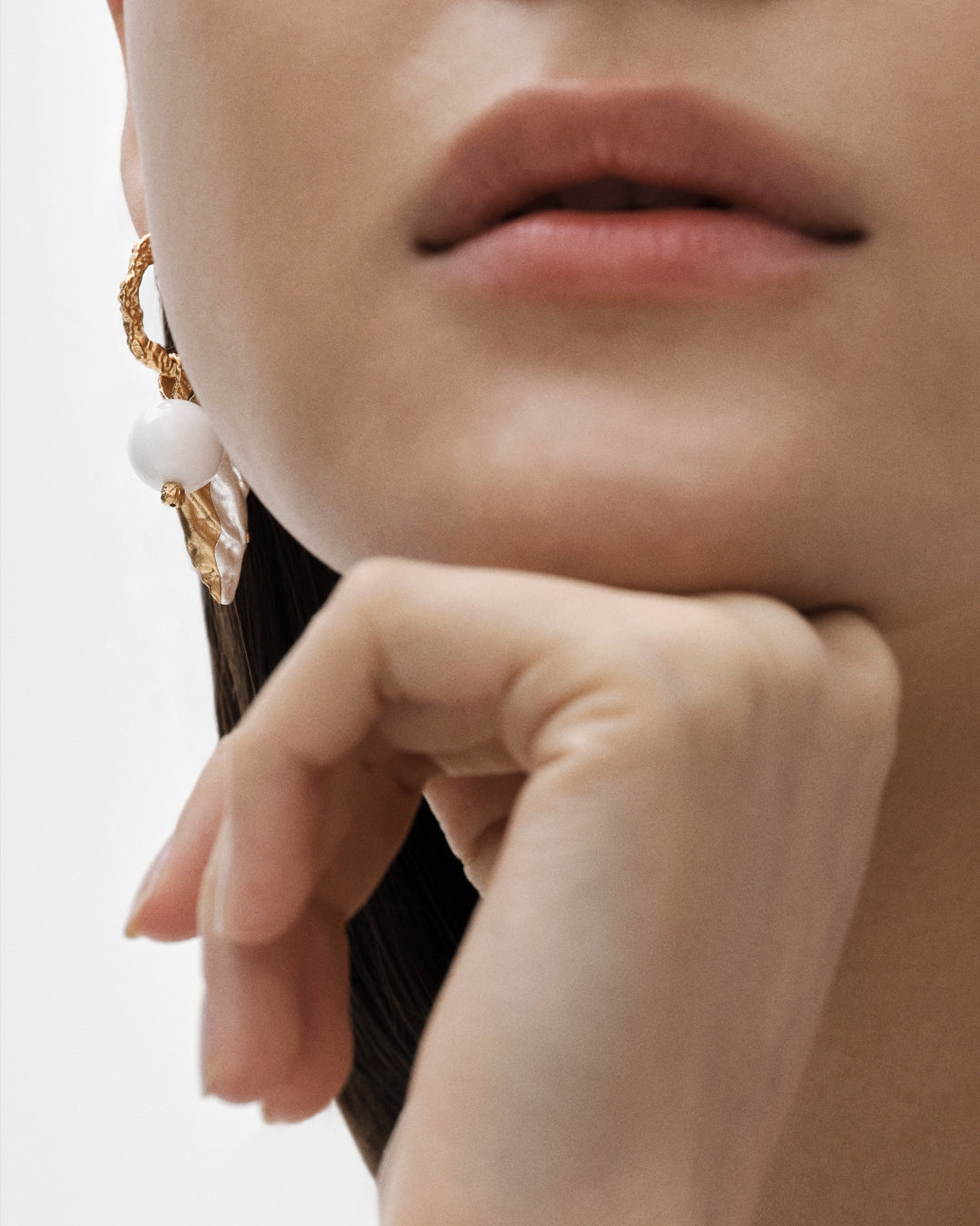 Itu-hela lasihelmi hopea kullattu