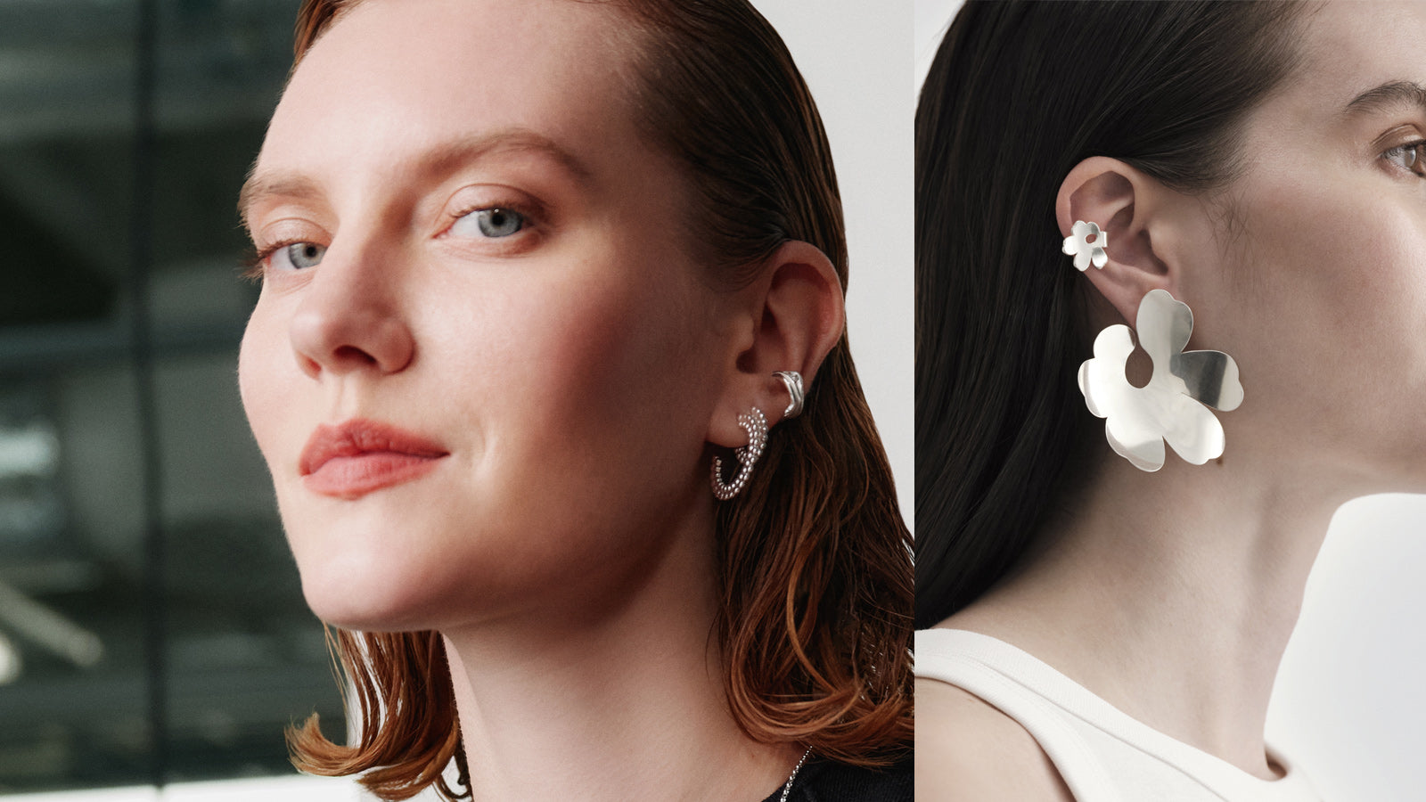 #69フィンランド発　カレワラジュエリー　Männyt ピアス ラージ シルバー Kalevala カレワラ - 華やかなシーズンのおすすめ #69フィンランド発