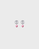 Pink Ribbon 2026 Kosmos stud earrings silver
