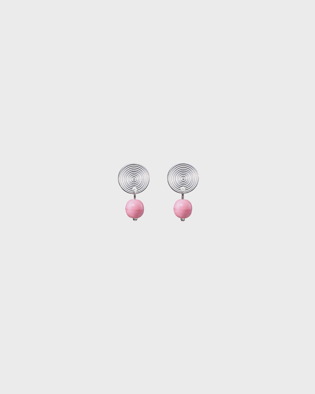 Pink Ribbon 2026 Kosmos single stud earrings silver
