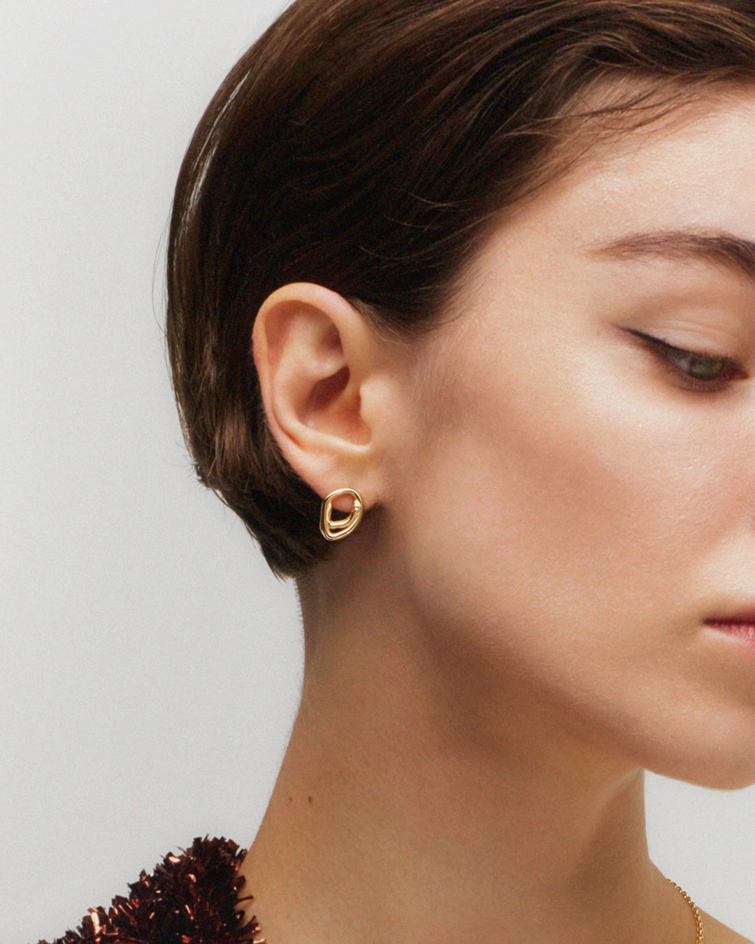 Männyt ピアス ラージ シルバー ハーフ（左） – Kalevala