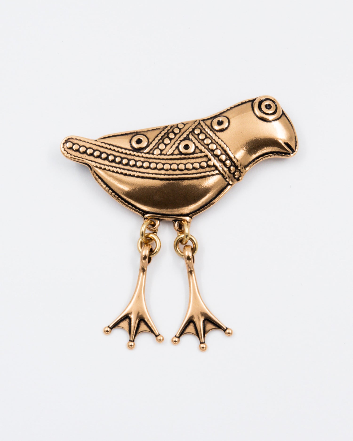 Preloved Hattulan lintu ブローチ ブロンズ