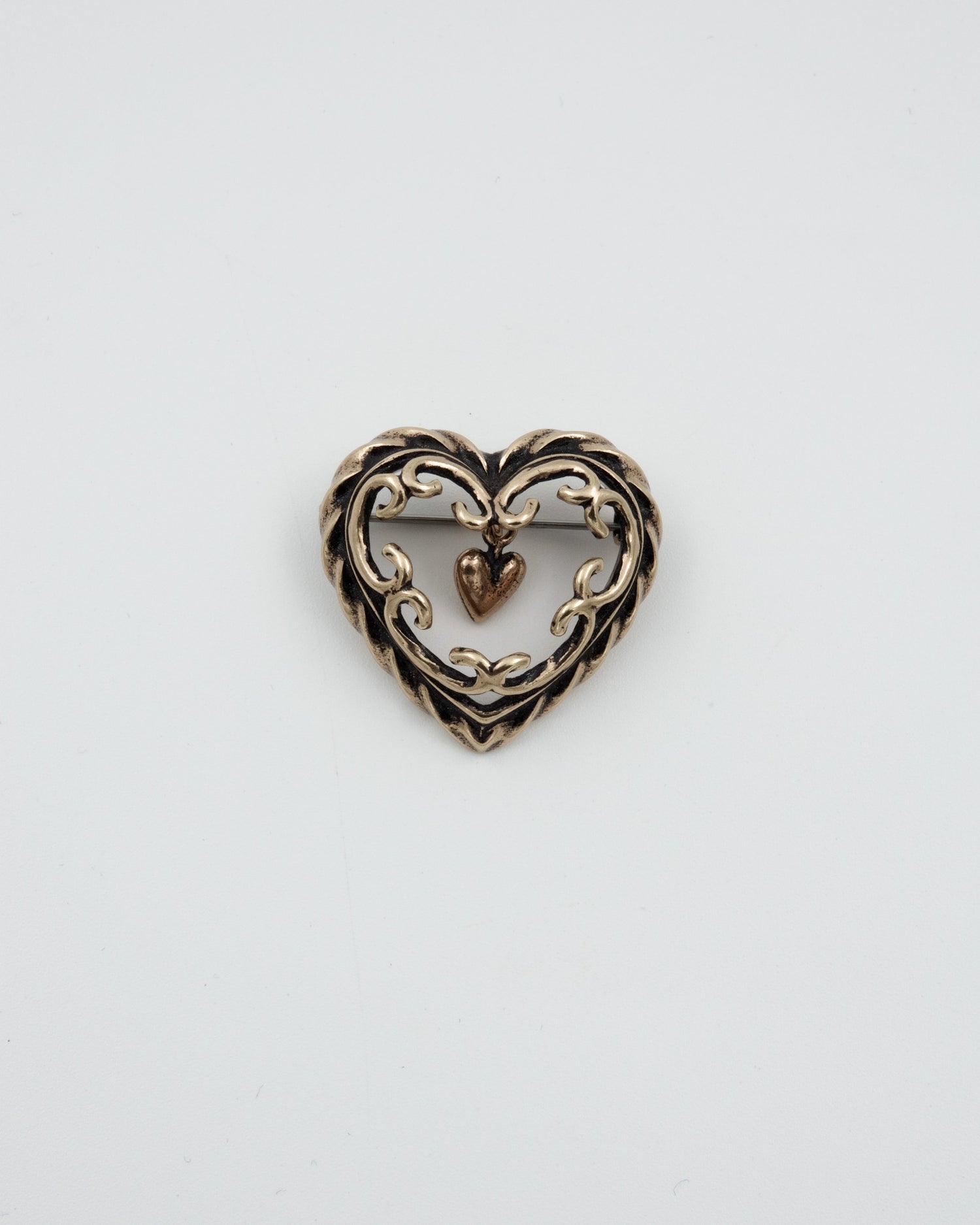 Preloved Talon sydän ブローチ ブロンズ