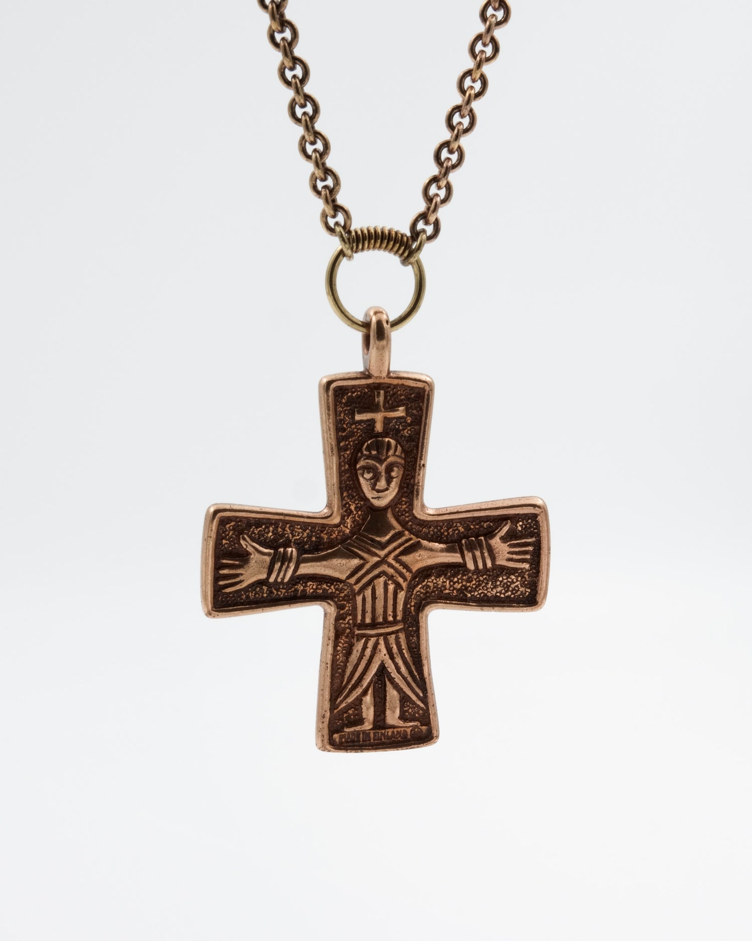 Pidetty Maarian risti 70 cm pronssi