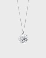 Amulet Pendant Sun Lion Silver