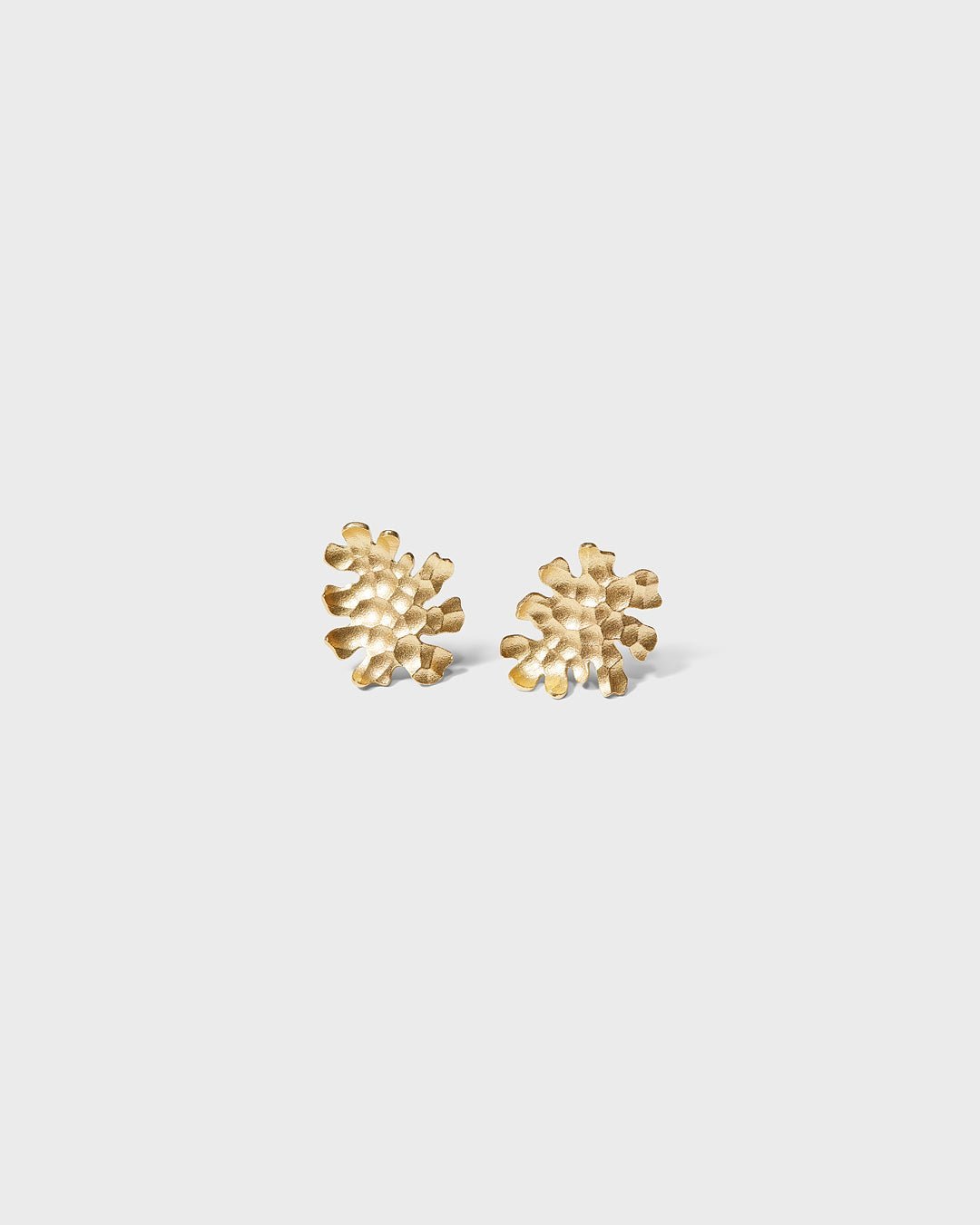 Tundra earrings small bronze half pair right