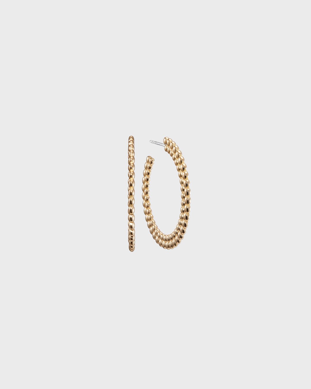 Circle of Light Loop Earrings bronze